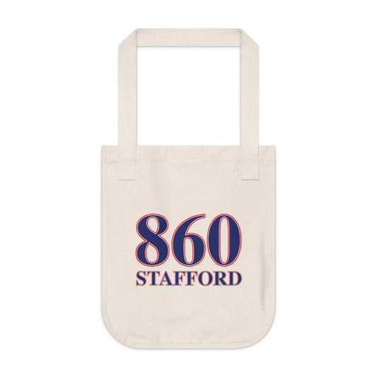 860 Stafford Red, White & Blue Organic Canvas Tote Bag