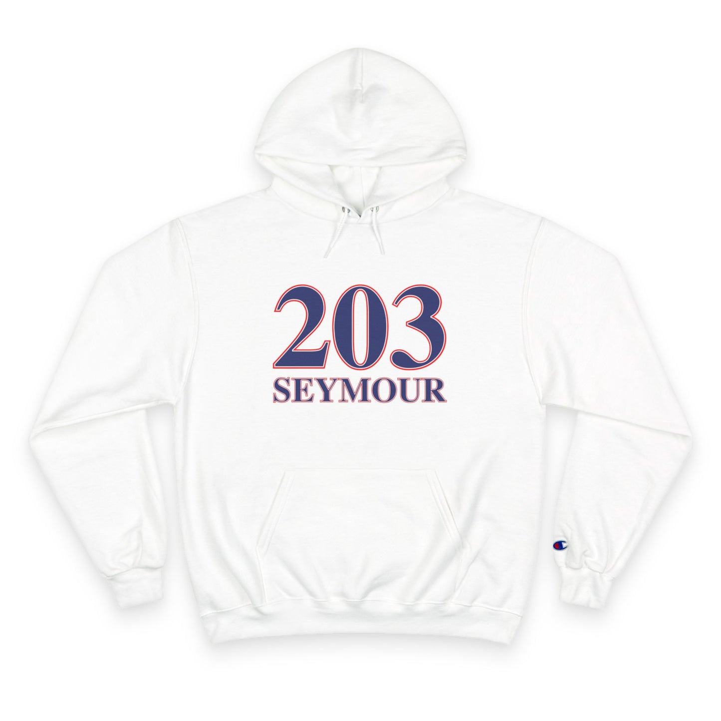 203 Seymour Red White & Blue Champion Hoodie