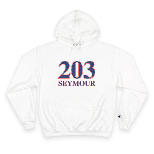 203 Seymour Red White & Blue Champion Hoodie