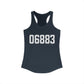 06883 Weston CT Zip Code Women's Ideal Racerback Tank Top