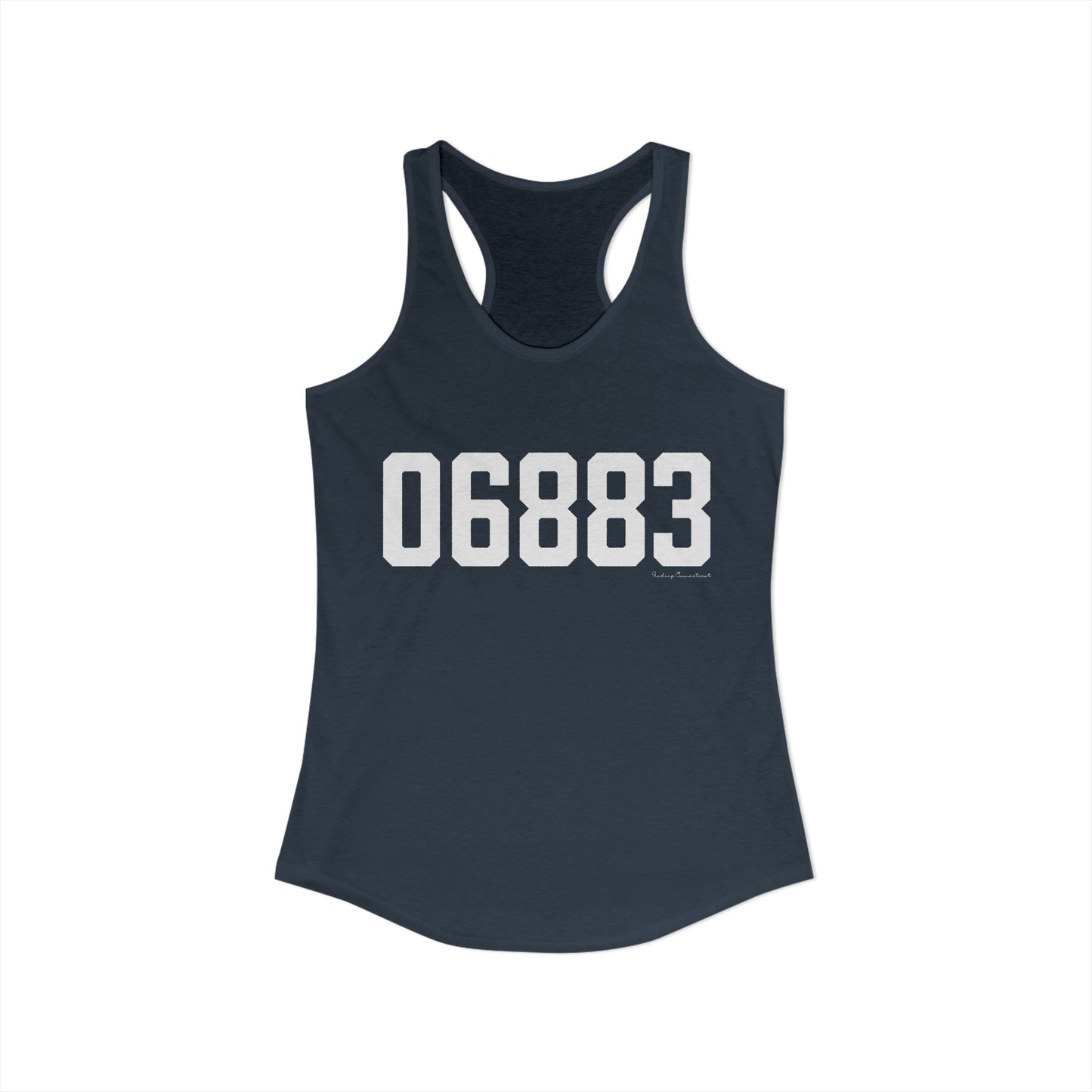 06883 Weston CT Zip Code Women's Ideal Racerback Tank Top