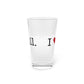 I Heart Trumbull. Pint Glass, 16oz