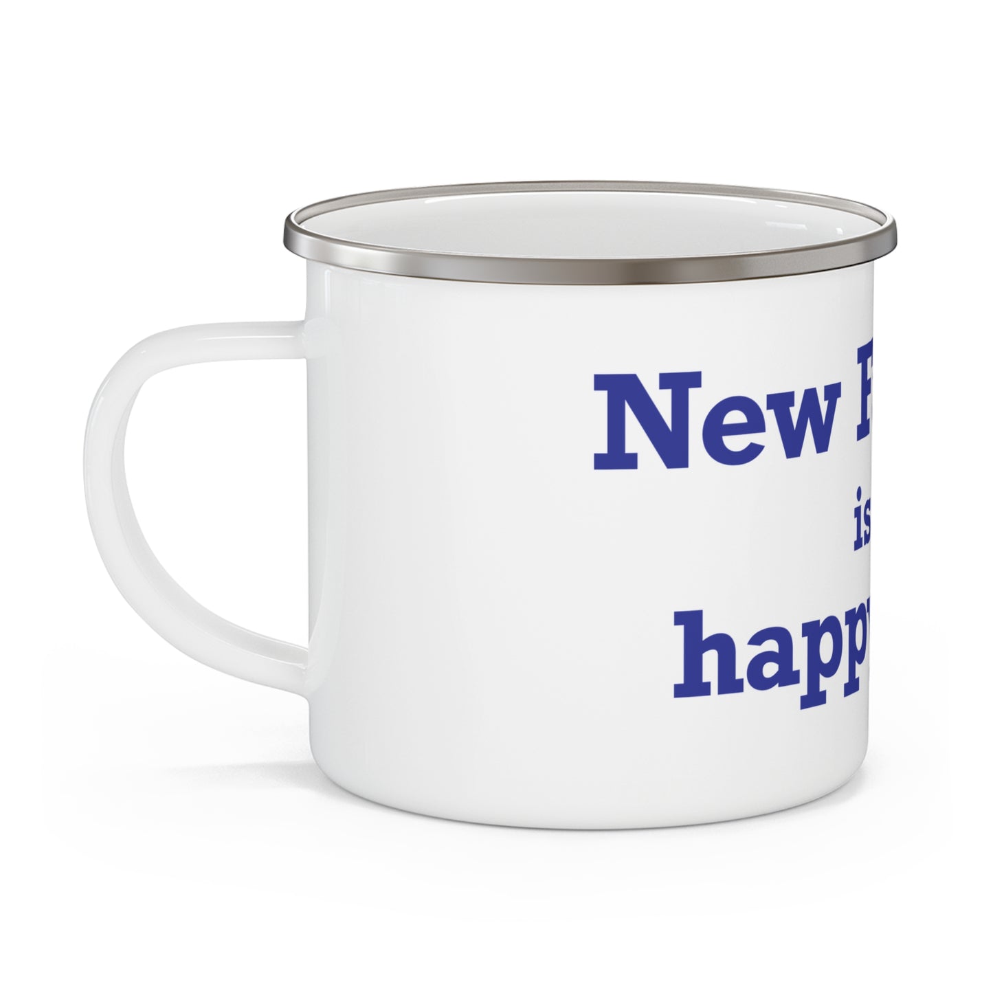 New Fairfield Is My Happy Place Enamel Camping Mug