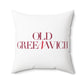 41 Tilt Old Greenwich Spun Polyester Square Pillow