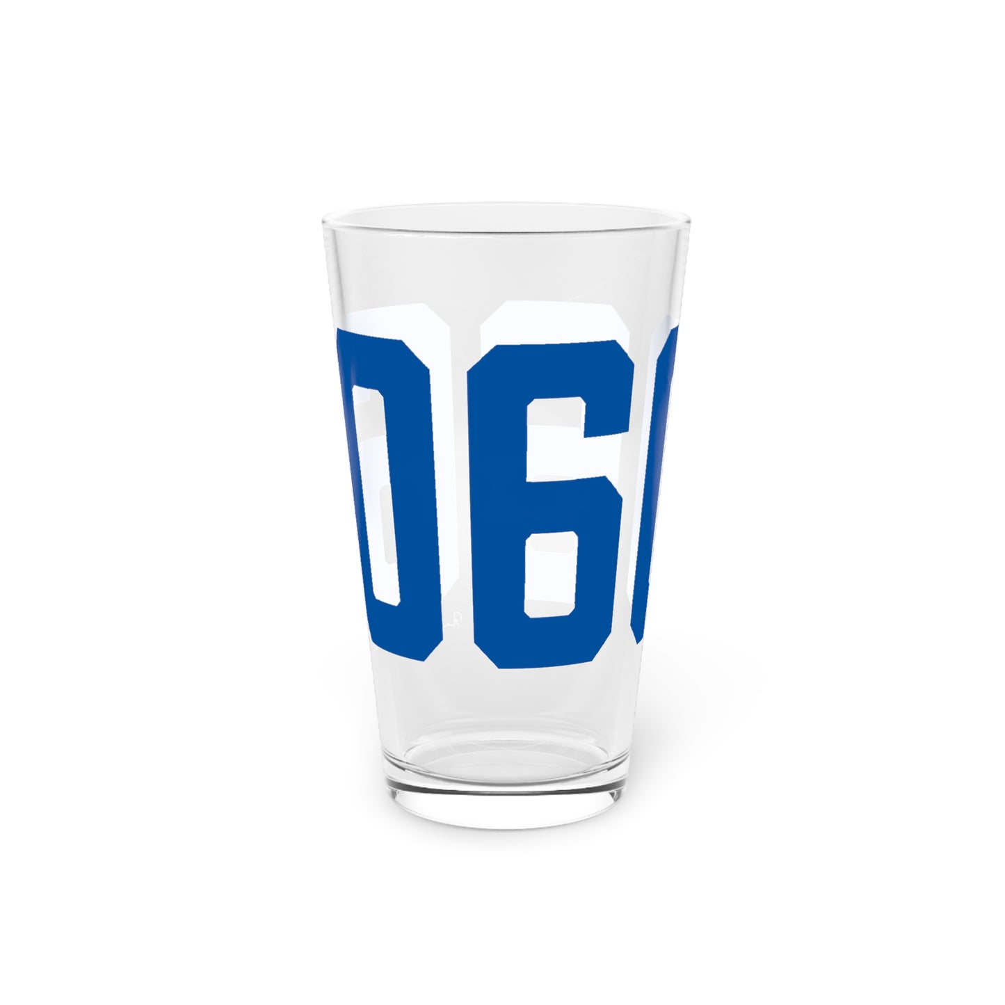 06066 Vernon Connecticut Zip Code Pint Glass, 16oz