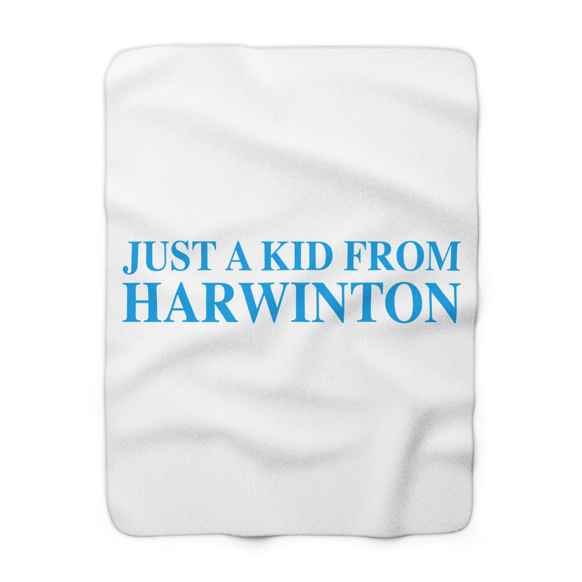 Just a kid from Harwinton Sherpa Fleece Blanket