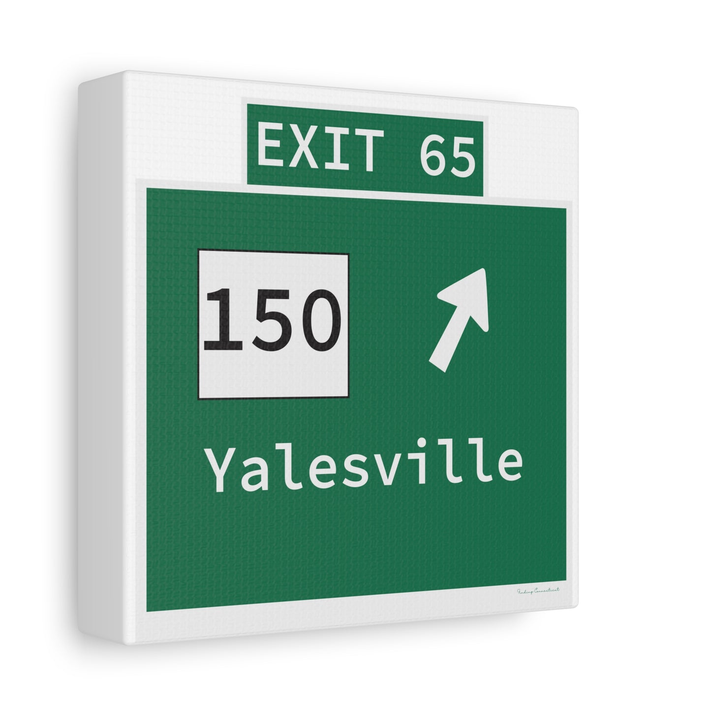 Vintage WCP Exit 65 Sign Matte Canvas, Stretched, 1.25"