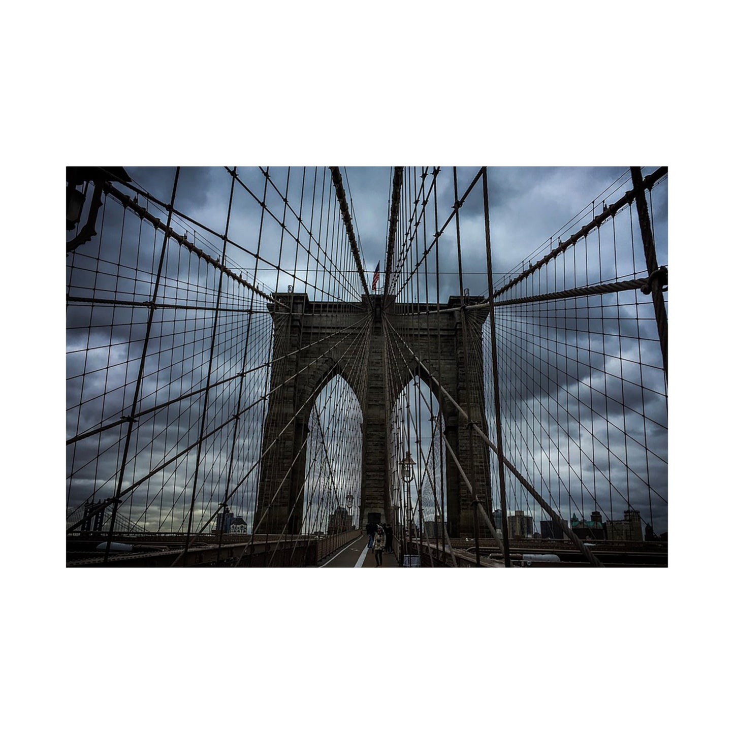 In the middle of the bridge Matte Horizontal Posters