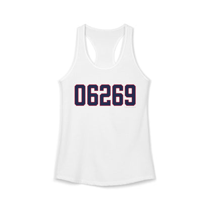 06269 Storrs Connecticut Zip Code Women's Ideal Racerback Tank Top