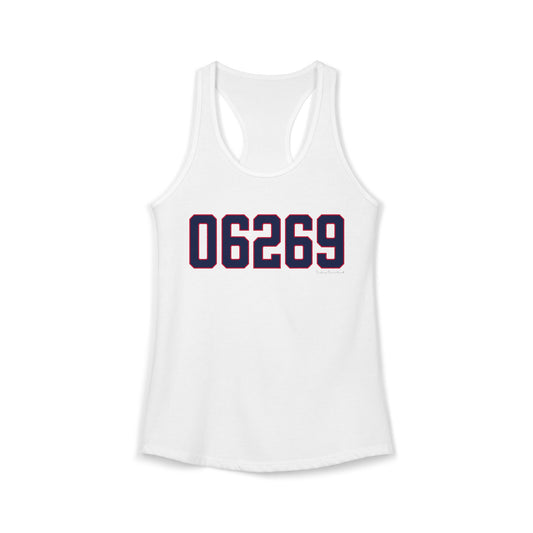 06269 Storrs Connecticut Zip Code Women's Ideal Racerback Tank Top