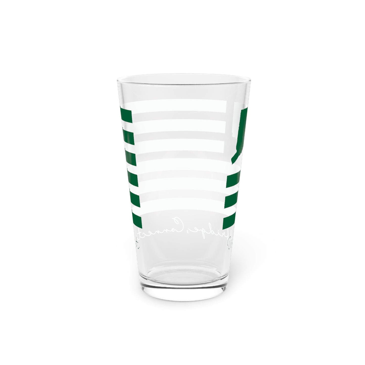 Woodbridge Connecticut St. Patrick’s Day Flag Pint Glass, 16oz