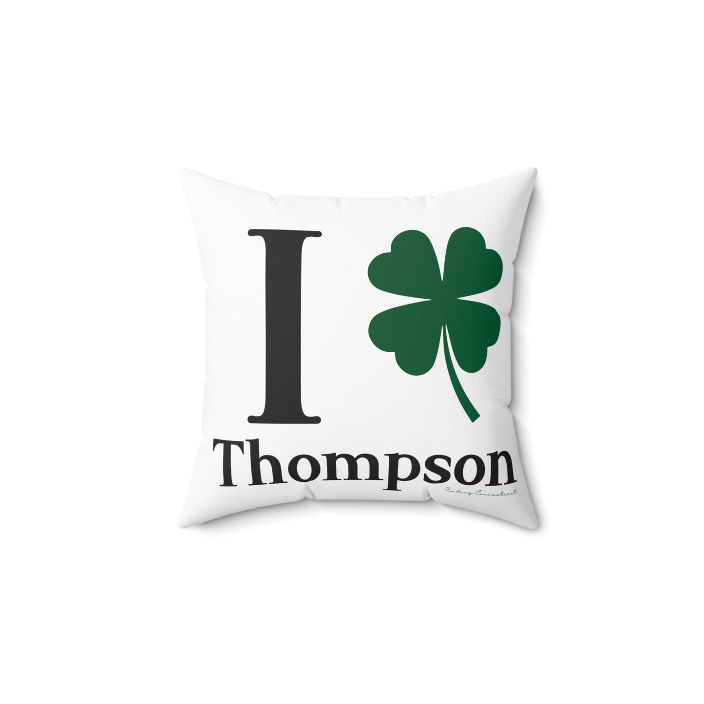 I Clover Thompson Spun Polyester Square Pillow