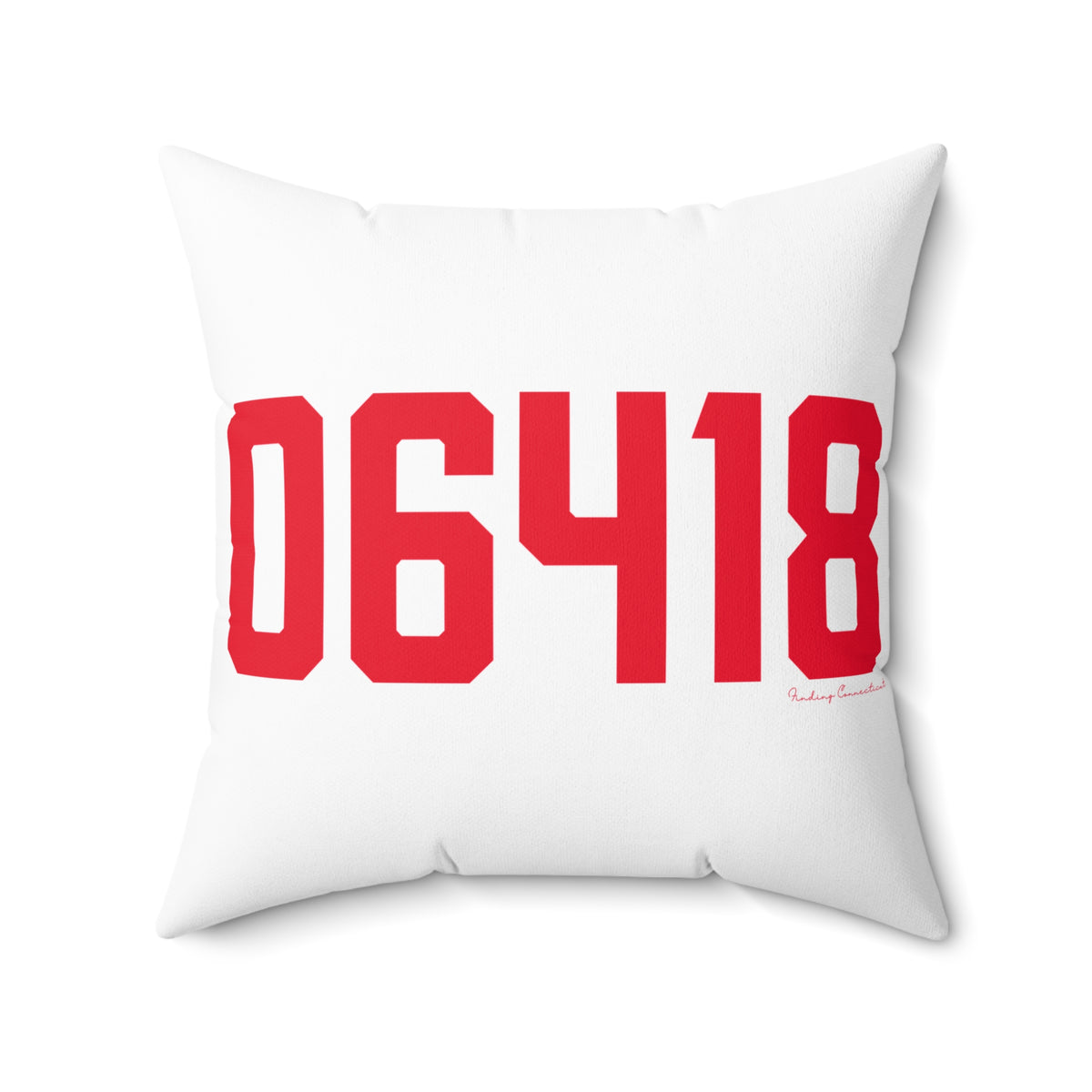 06418 Derby Connecticut Zip Code Polyester Square Pillow