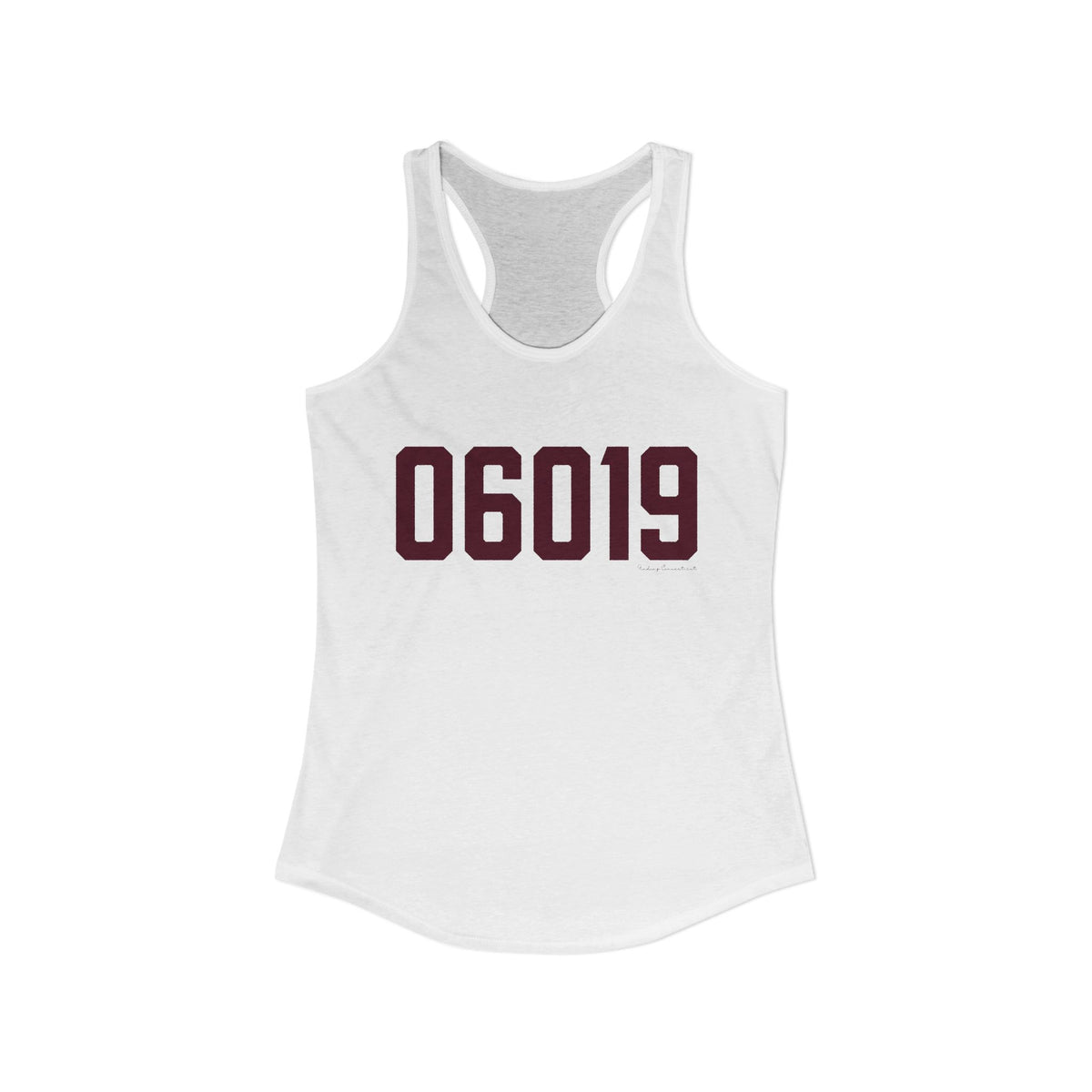 06019 Canton Connecticut Zip Code Women's Ideal Racerback Tank Top