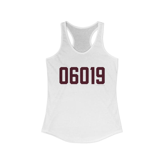 06019 Canton Connecticut Zip Code Women's Ideal Racerback Tank Top