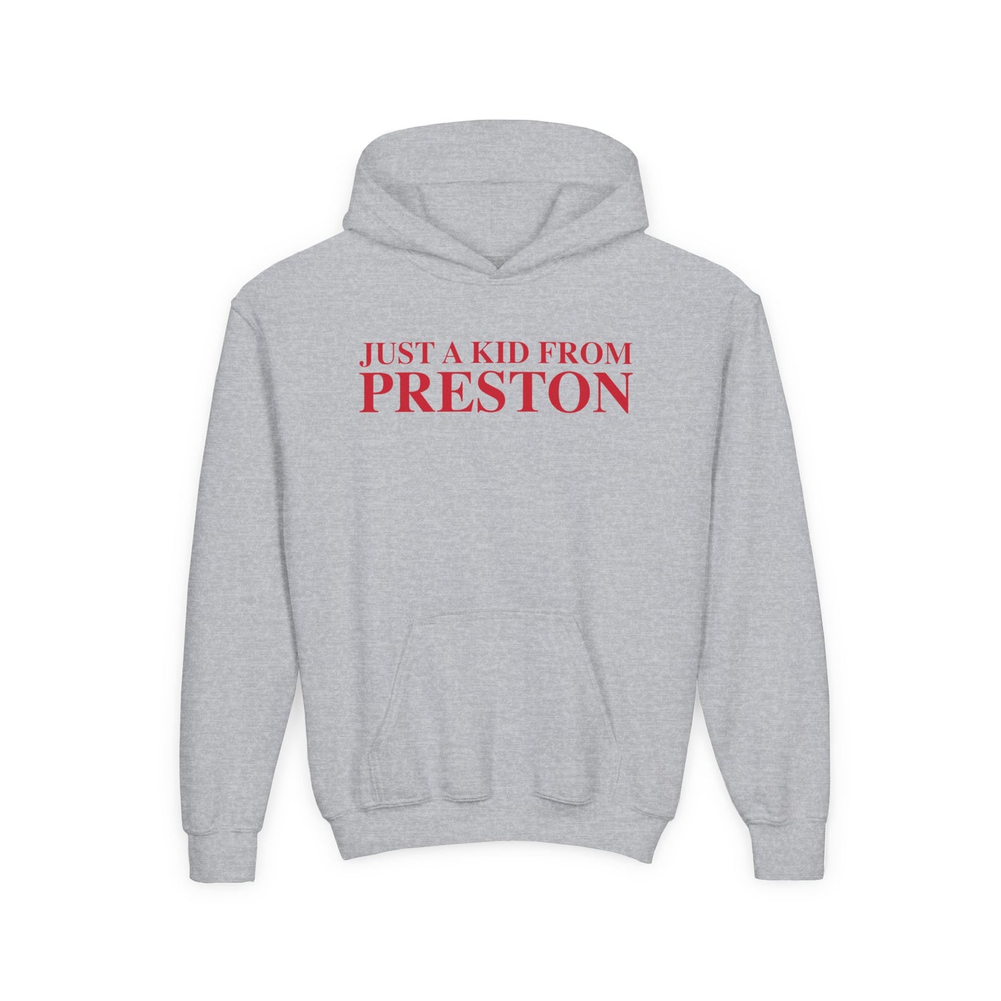 Just a kid from Preston Youth Heavy Blend Hooded Sweatshirt