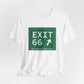 Vintage Exit 66 WCP Sign Unisex Jersey Short Sleeve T-Shirt