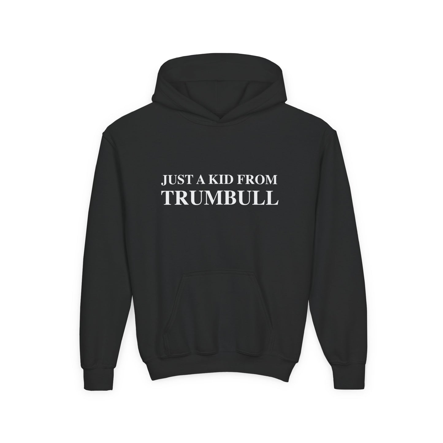 Just a kid from Trumbull  Youth Heavy Blend Hooded Sweatshirt