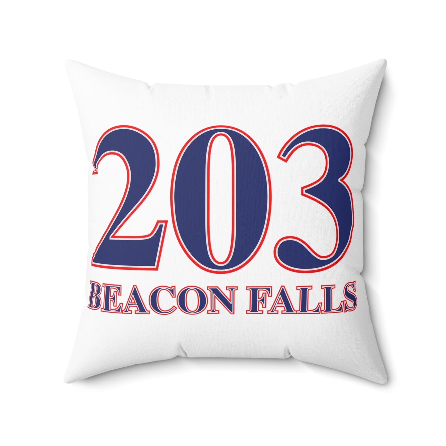 203 Beacon Falls Red White & Blue Spun Polyester Square Pillow