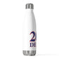 Derby Red, White & Blue 20 oz Insulated Bottle