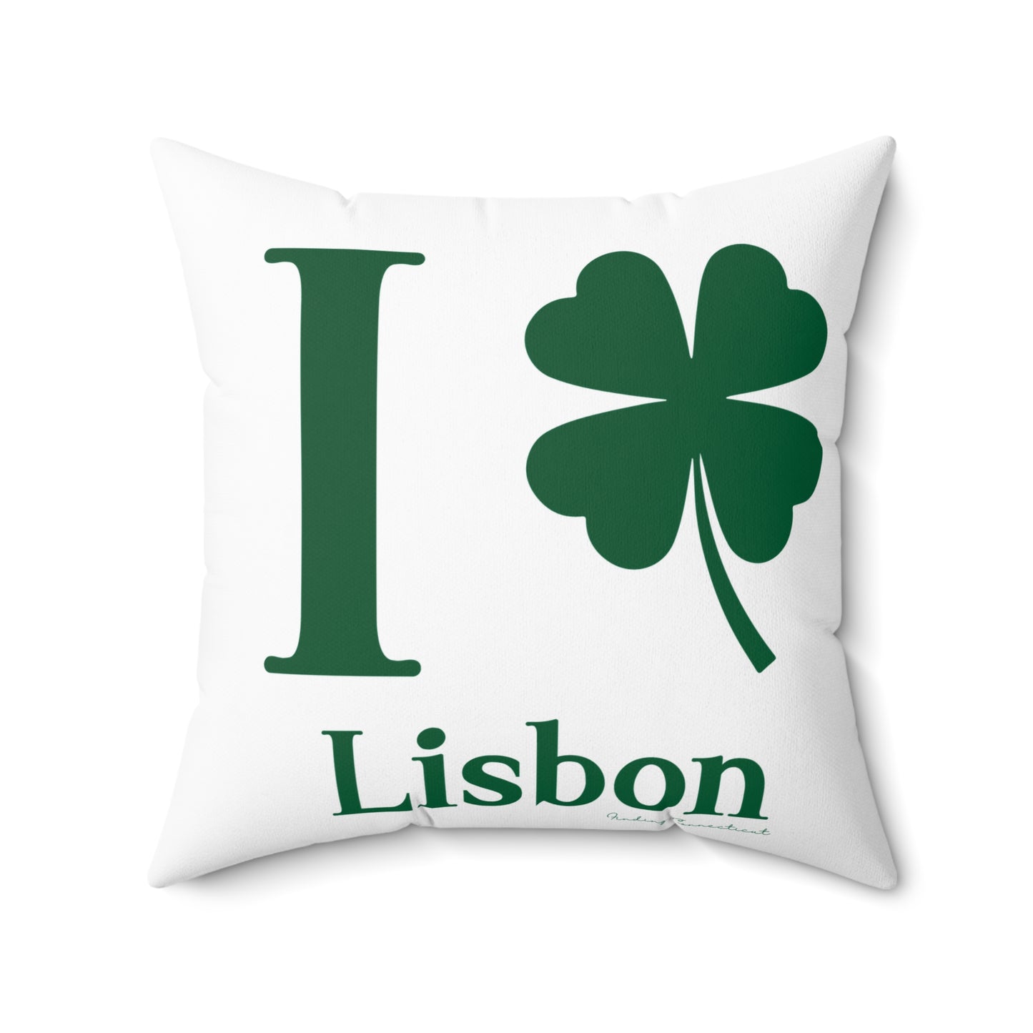 I Clover Lisbon Spun Polyester Square Pillow
