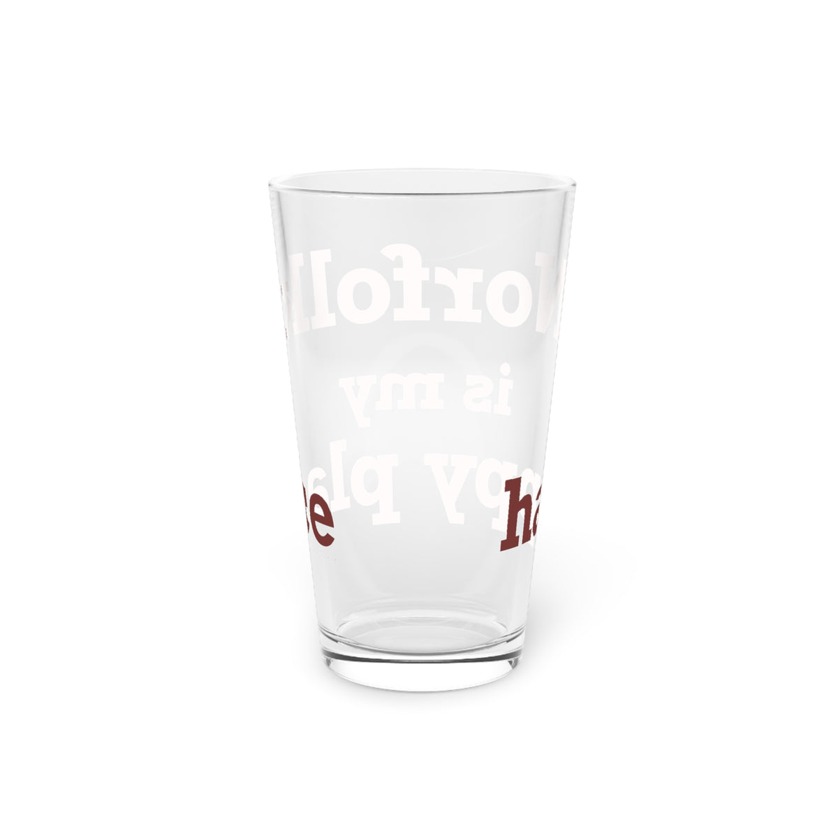 Norfolk is My Happy Place Pint Glass, 16oz