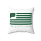 Stamford Connecticut St Patrick’s Day Flag Spun Polyester Square Pillow