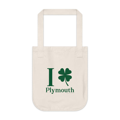 I Clover Plymouth Organic Canvas Tote Bag