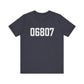 06807 - Greenwich CT Zip Code Unisex Jersey Short Sleeve T-Shirt