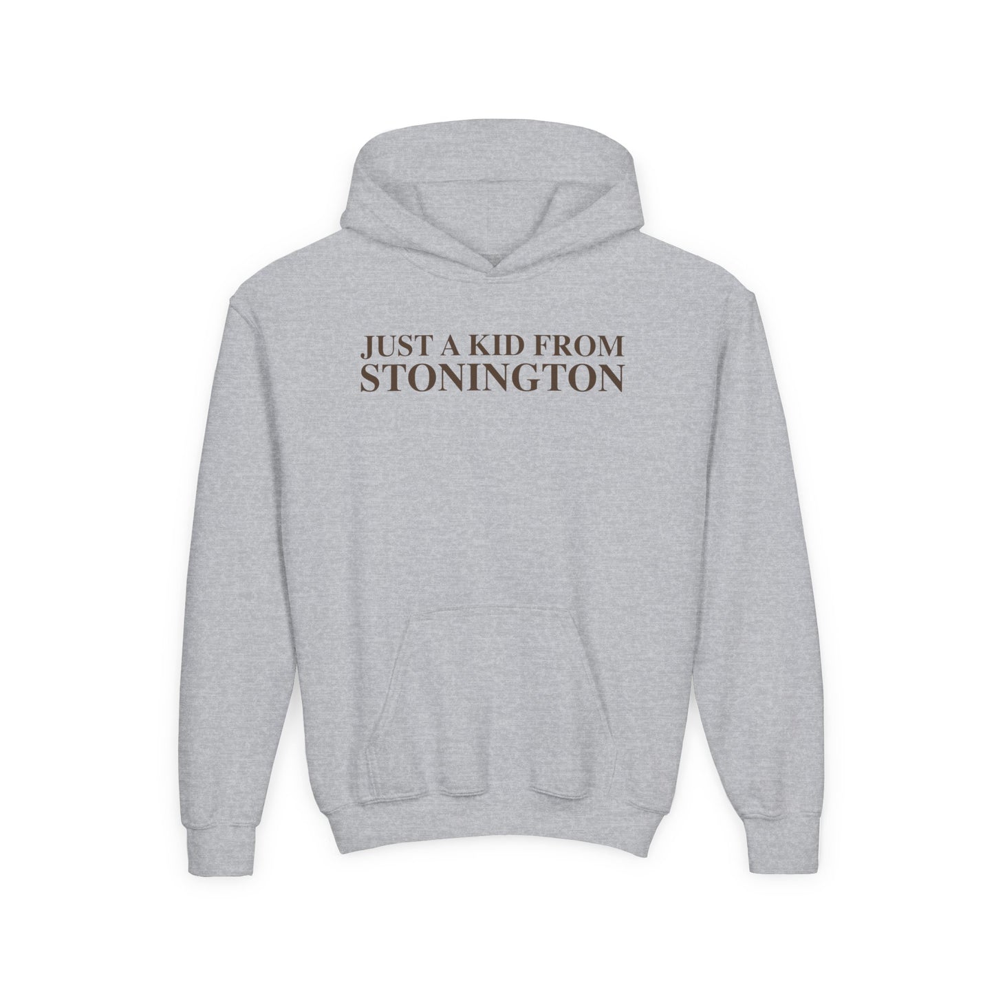 Just a kid from Stonington Youth Heavy Blend Hooded Sweatshirt
