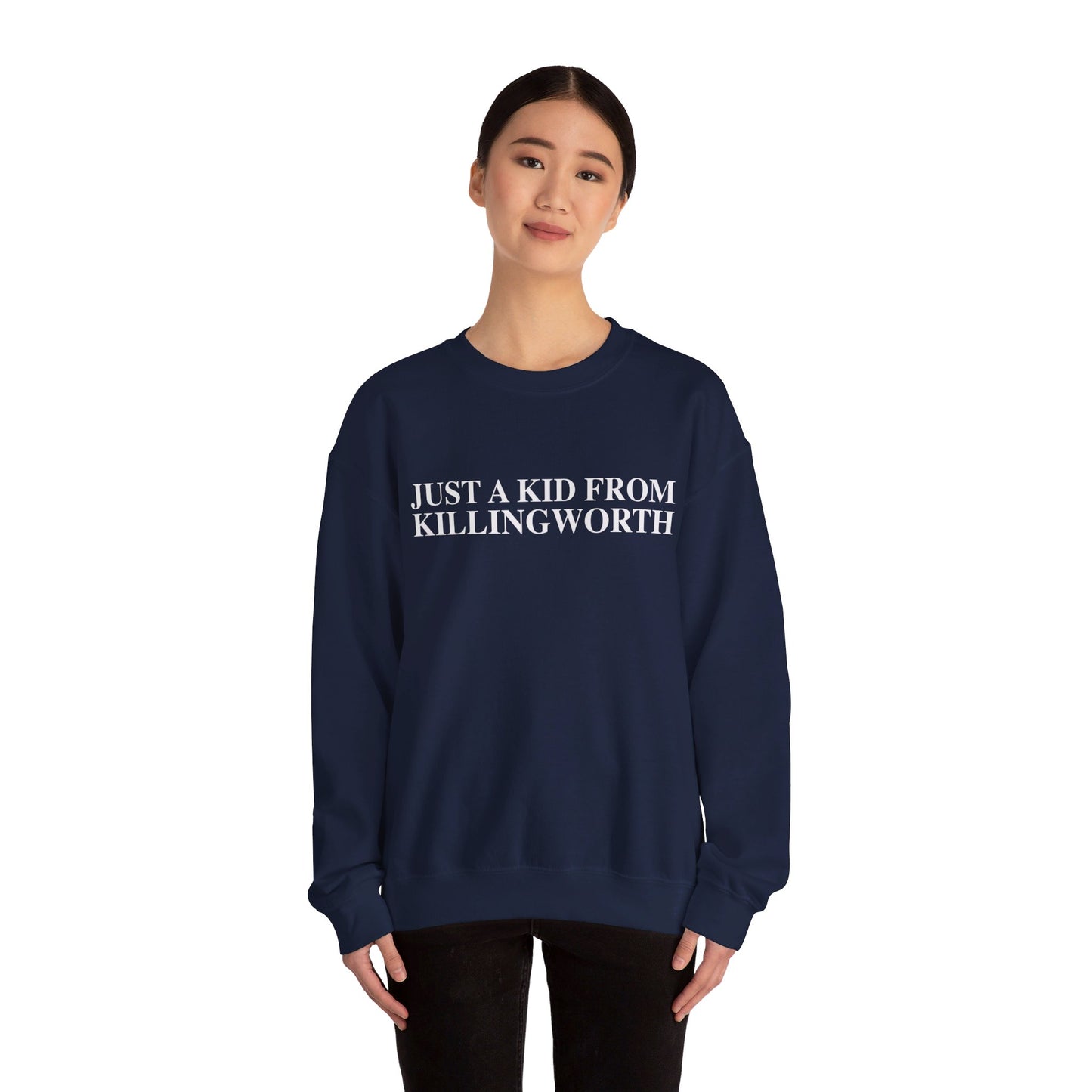 Just a kid from Killingworth Unisex Heavy Blend™ Crewneck Sweatshirt