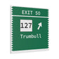 Vintage Merritt Parkway Exit 50 Sign Matte Canvas, Stretched, 1.25"