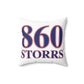 860 Storrs Red, White & Blue Spun Polyester Square Pillow