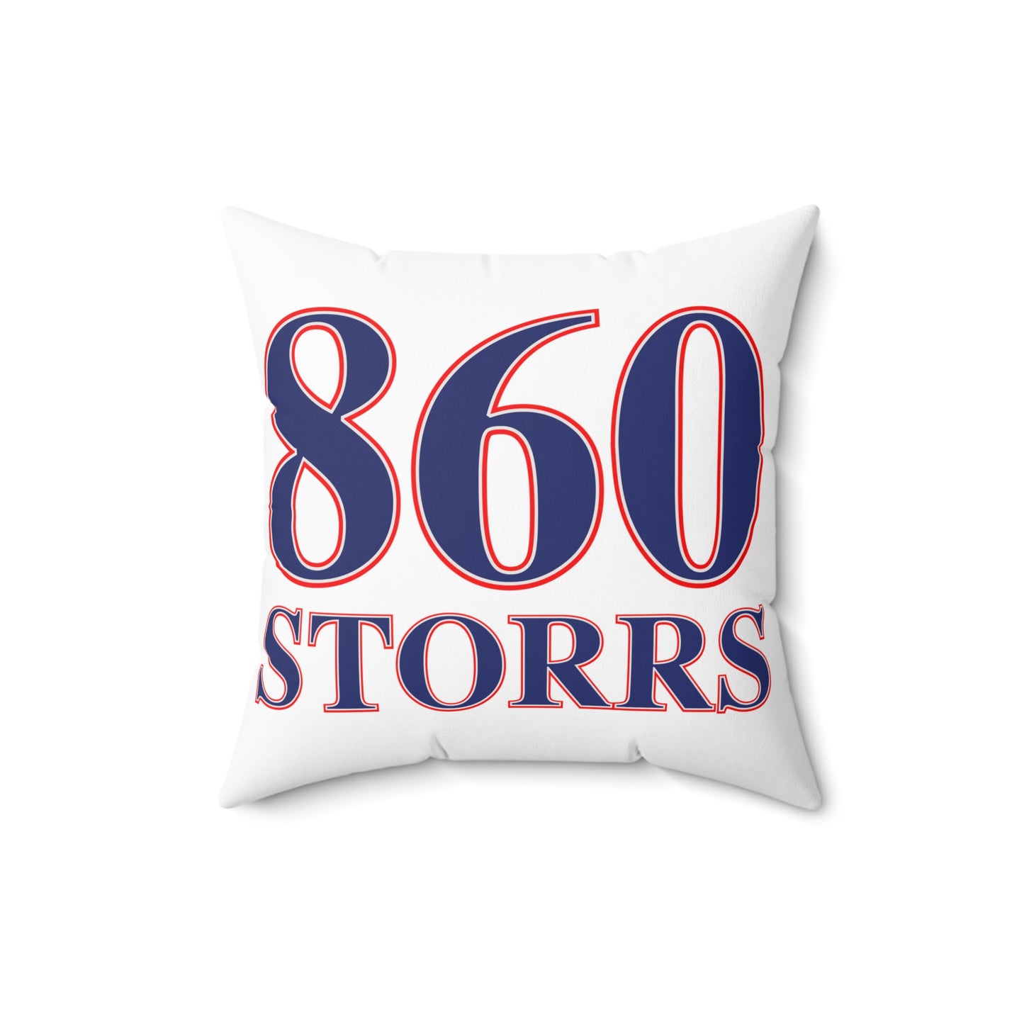860 Storrs Red, White & Blue Spun Polyester Square Pillow