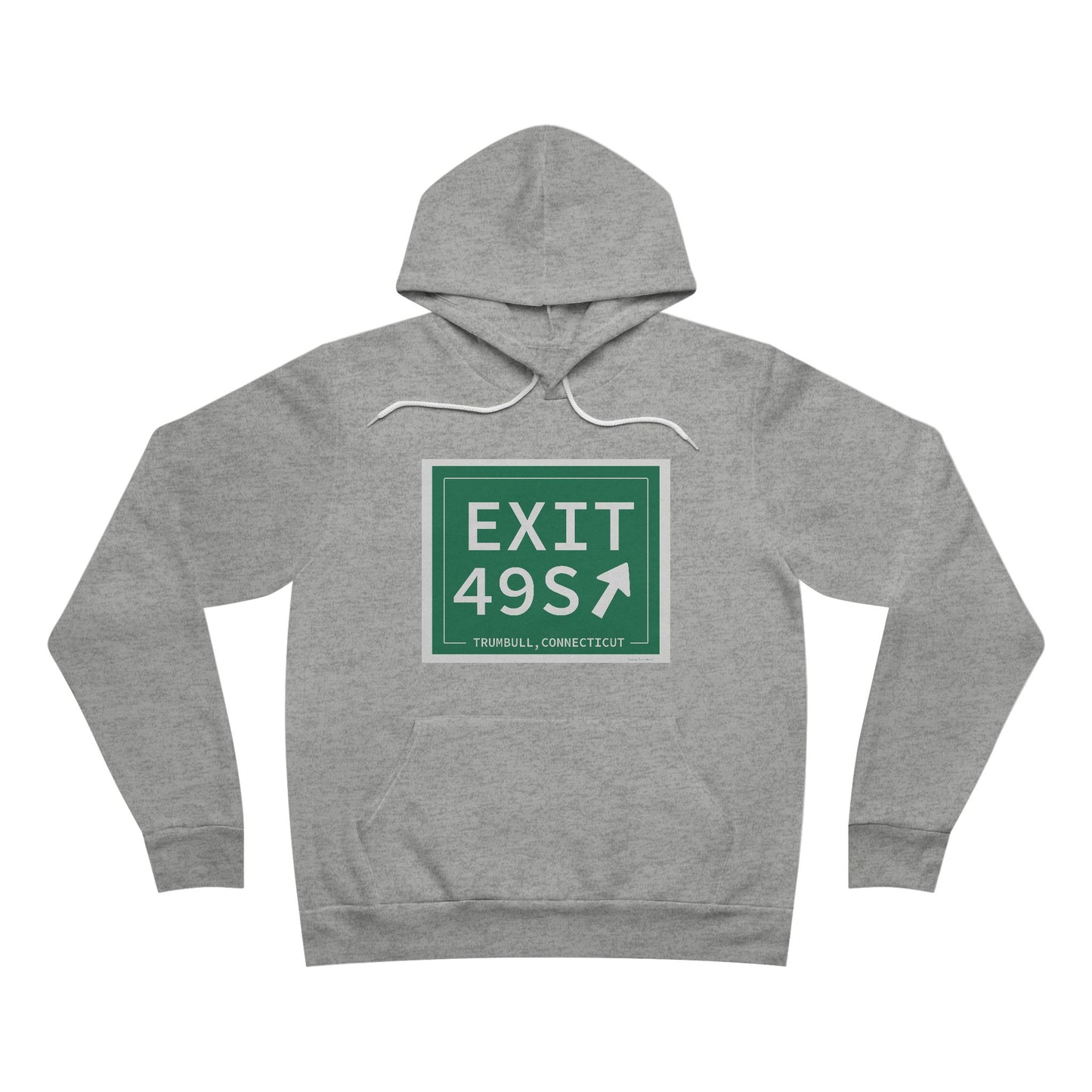 Vintage Exit 49S  Merritt Parkway Sign Unisex Sponge Fleece Pullover Hoodie