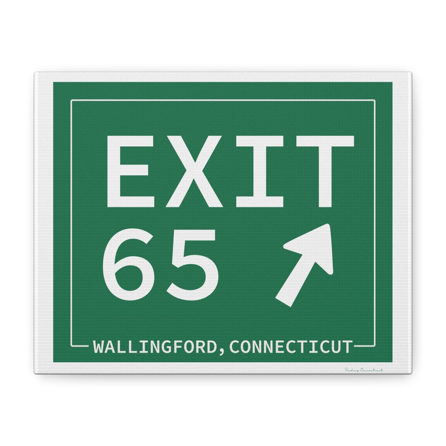 Vintage Exit 65 WCP Sign Matte Canvas, Stretched, 1.25"