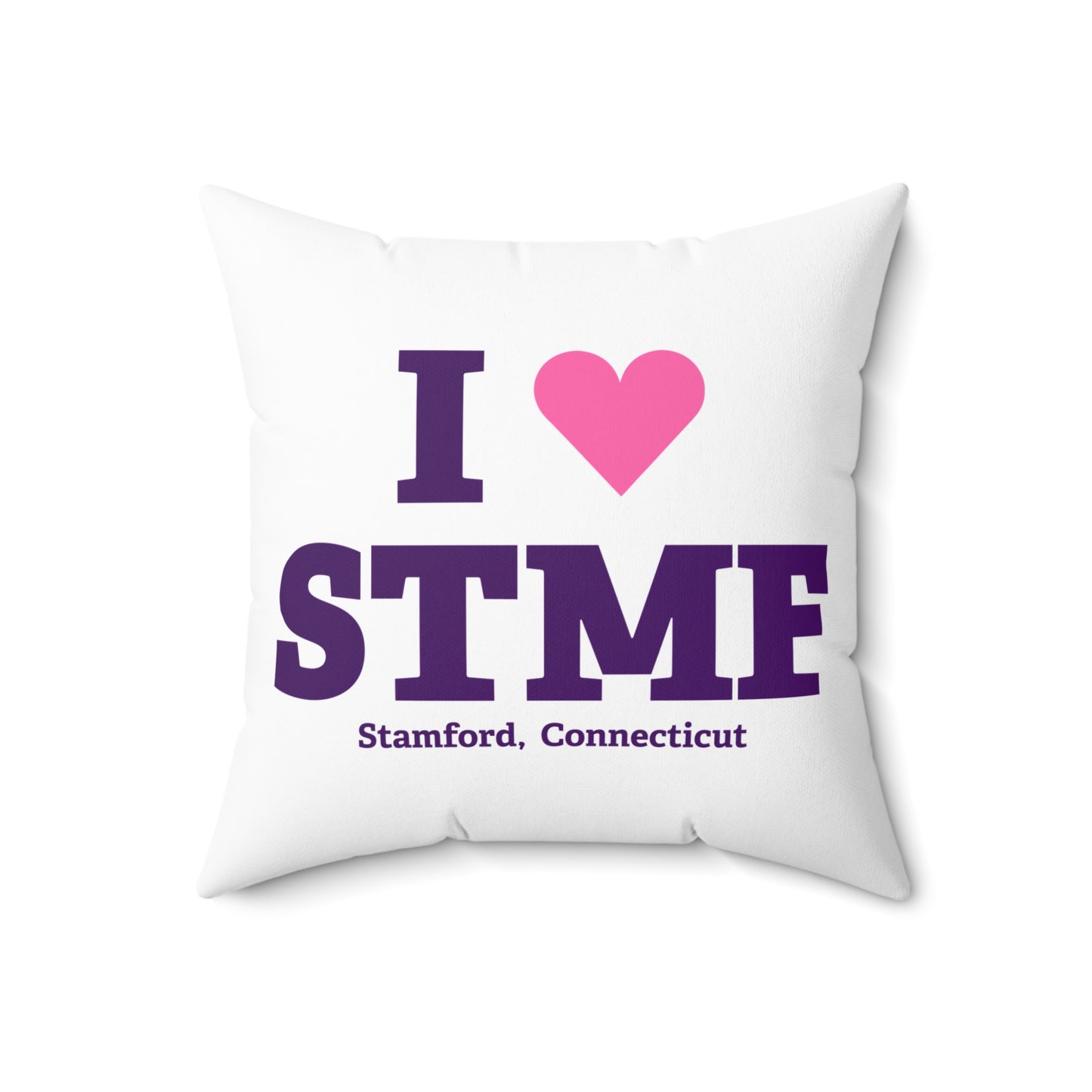 I Heart STMF Spun Polyester Square Pillow