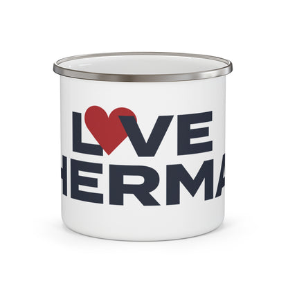 Love Sherman Enamel Camping Mug