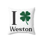 I Clover Weston Spun Polyester Square Pillow
