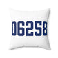 06258 Pomfret Connecticut Zip Code Spun Polyester Square Pillow
