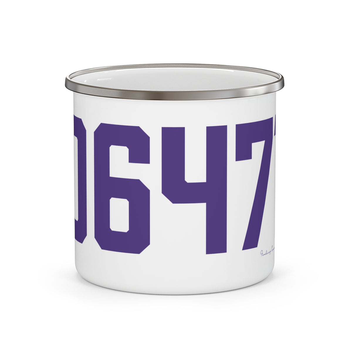 06471 North Branford Connecticut Zip Code Enamel Camping Mug
