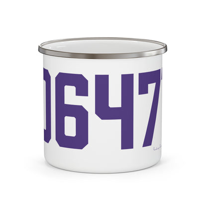 06471 North Branford Connecticut Zip Code Enamel Camping Mug