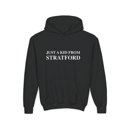 Just a kid from Stratford Youth Heavy Blend Hooded Sweatshirt