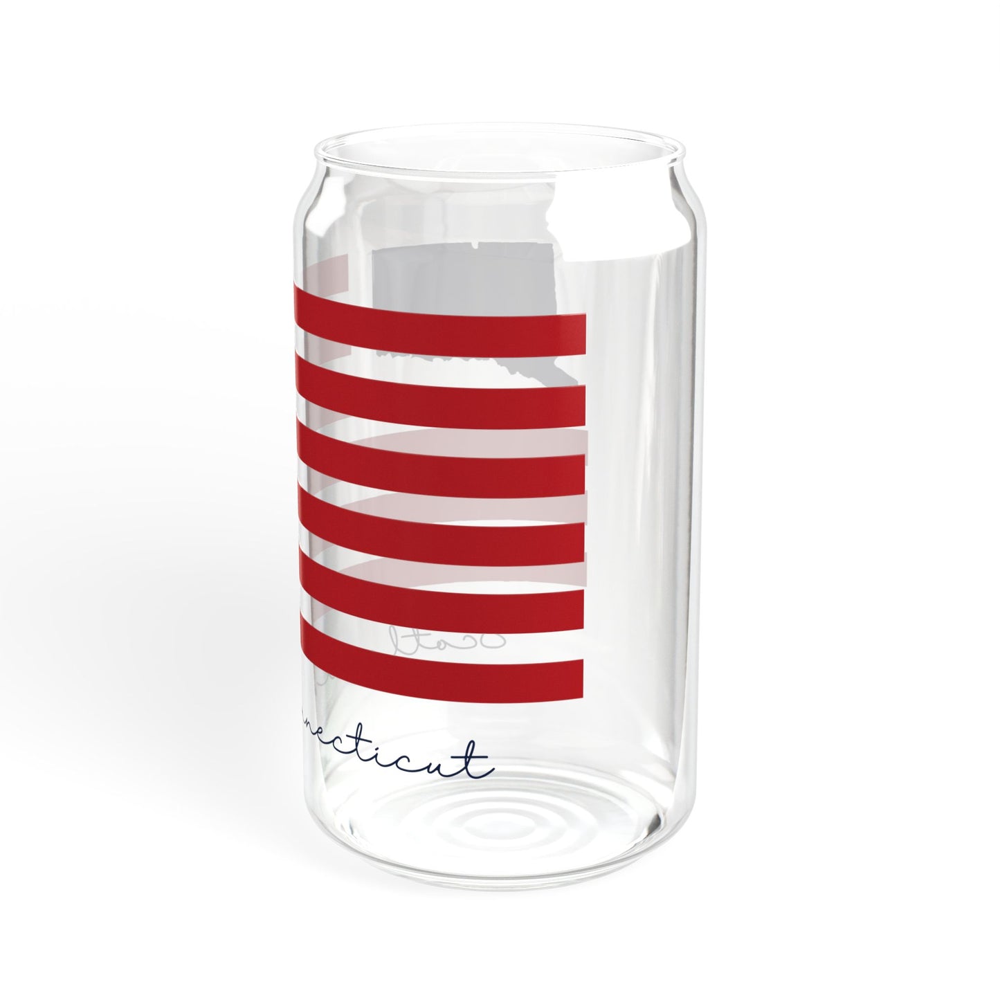 Scotland Connecticut Flag Sipper Glass, 16oz