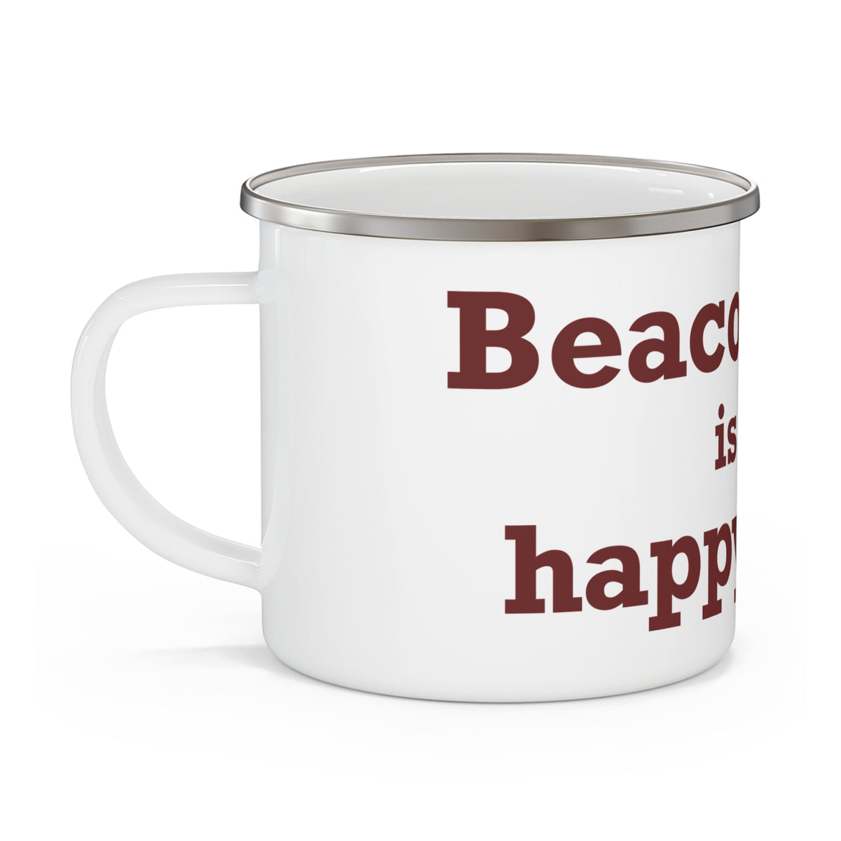Beacon Falls is My Happy Place Enamel Camping Mug