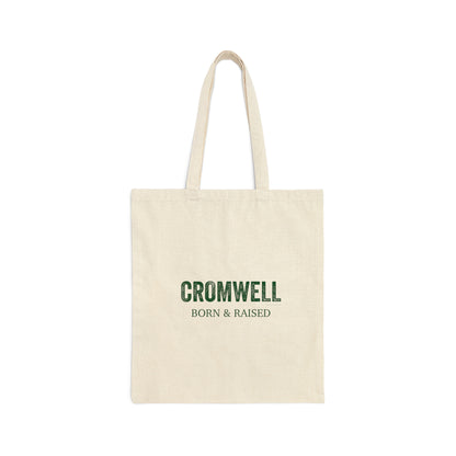 Cromwell Born & Raised Cotton Canvas Tote Bag (green)