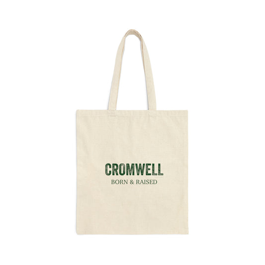 Cromwell Born & Raised Cotton Canvas Tote Bag (green)