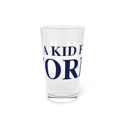 Just a kid from Storrs Pint Glass, 16oz
