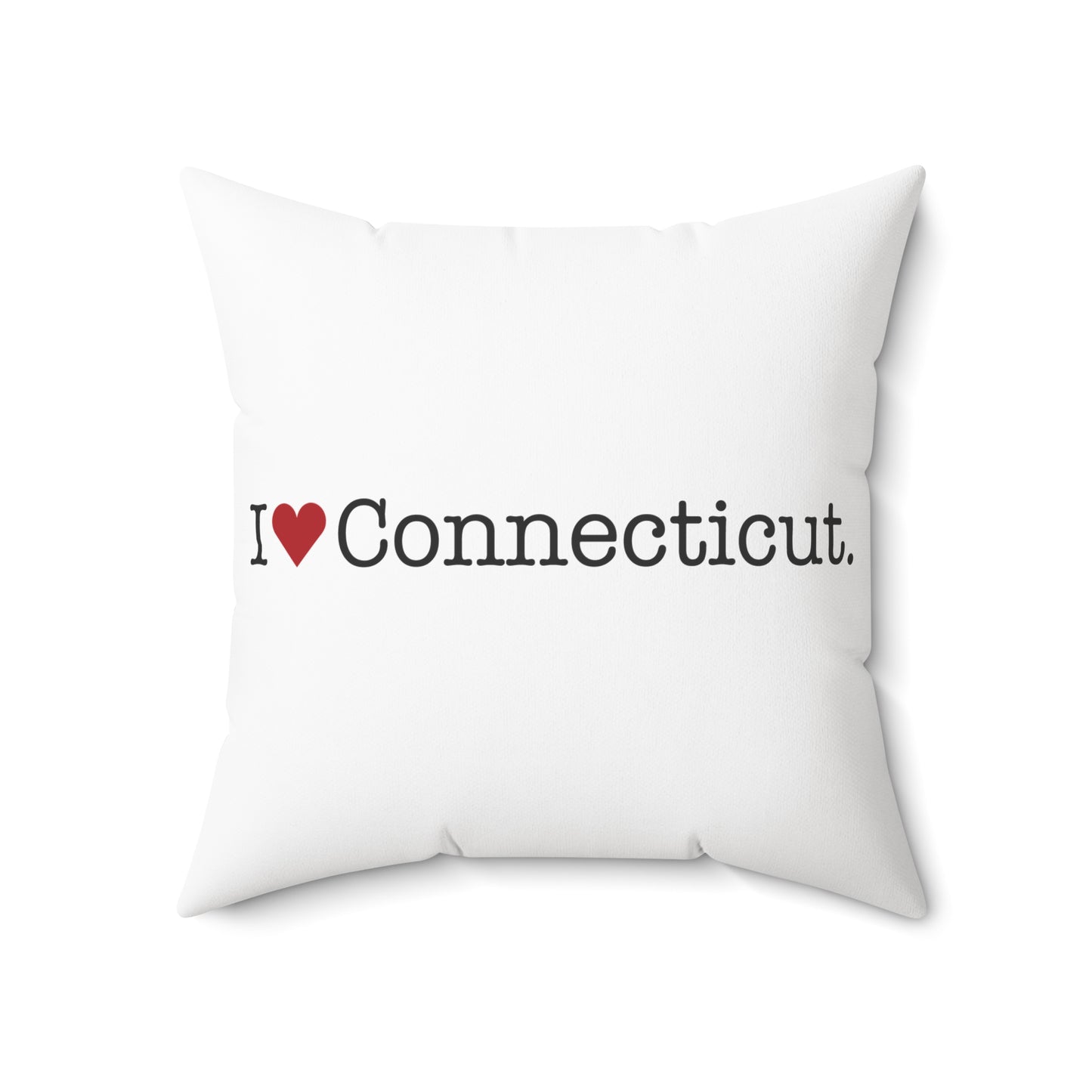 I Heart Connecticut. Spun Polyester Square Pillow