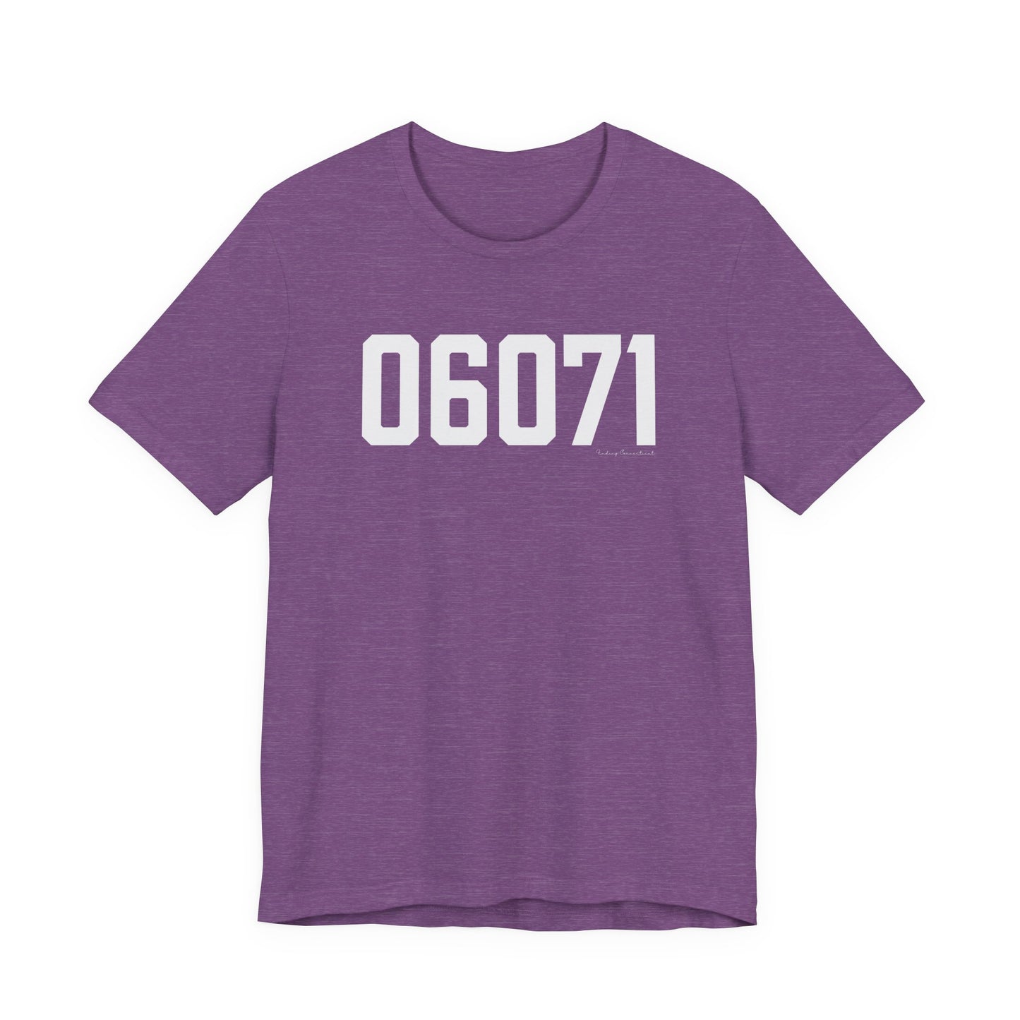 06071 Somers CT Zip Code Unisex Jersey Short Sleeve T-Shirt